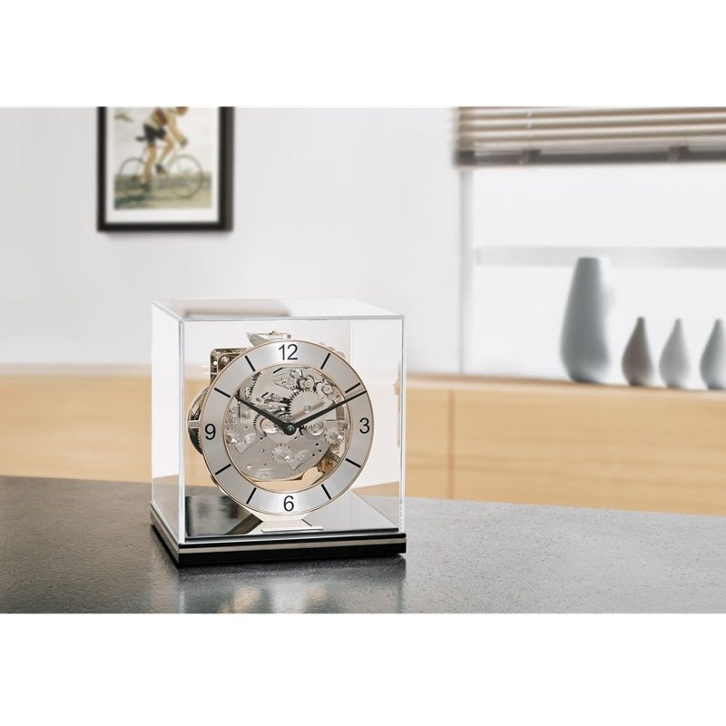 Đồng Hồ Để Bàn Hermle 23052-740340 – Bộ Máy Cơ Lộ Máy, Trữ Cót 8 Ngày Và Chuông Westminster Cổ Điển - Ảnh 5