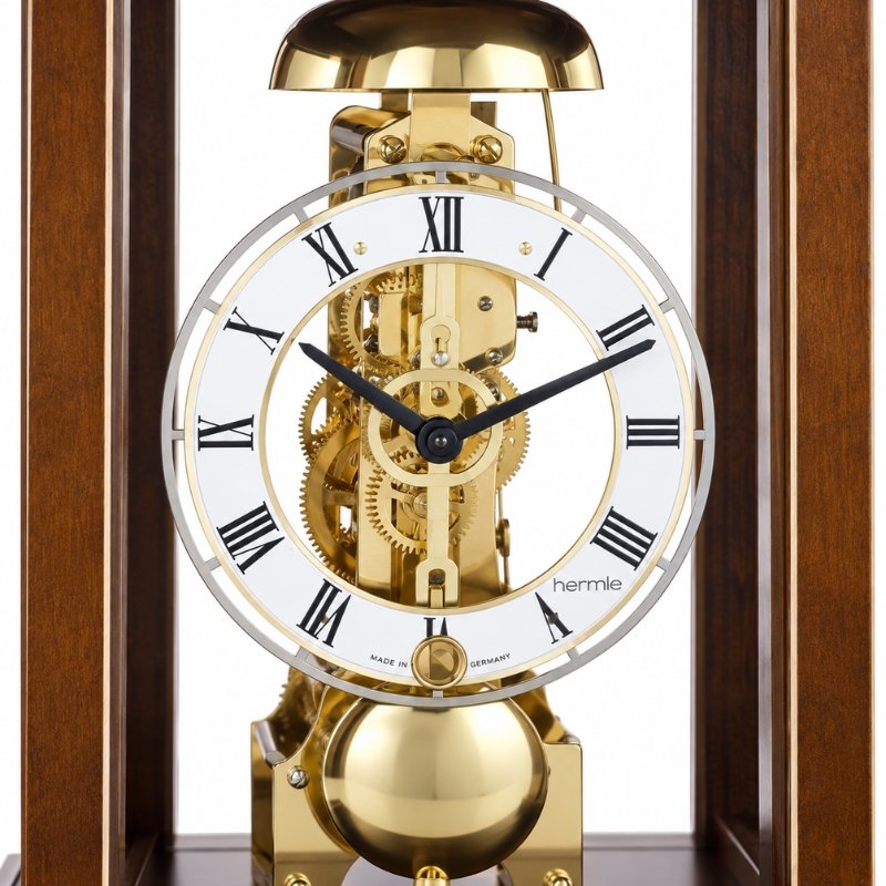 Đồng Hồ Để Bàn Hermle 23056-030791 – Bộ Máy Skeleton, Trữ Cót 14 Ngày Và Chuông Báo Giờ Cơ Học - Ảnh 3
