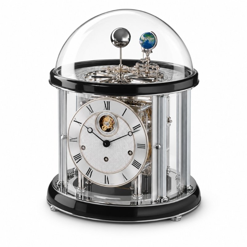 Đồng Hồ Để Bàn Hermle 23070-740352 – Tourbillon Mạ Vàng, Máy Cơ Trữ Cót 8 Ngày, Chuông Westminster - Ảnh 2