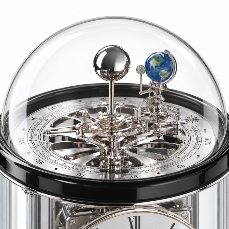 Đồng Hồ Để Bàn Hermle 23070-740352 – Tourbillon Mạ Vàng, Máy Cơ Trữ Cót 8 Ngày, Chuông Westminster - Ảnh 4