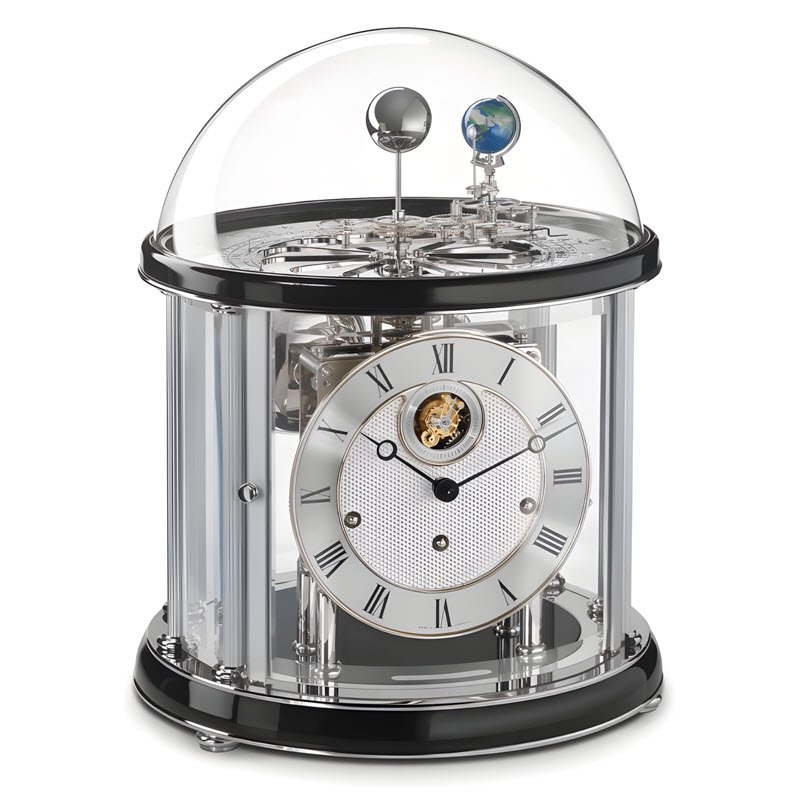 Đồng Hồ Để Bàn Hermle 23070-740352 – Tourbillon Mạ Vàng, Máy Cơ Trữ Cót 8 Ngày, Chuông Westminster