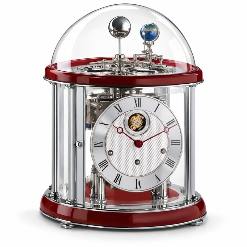 Đồng Hồ Để Bàn Hermle 23070-V20352 – Tourbillon Mạ Vàng, Máy Cơ Trữ Cót 8 Ngày, Chuông Westminster - Ảnh 2