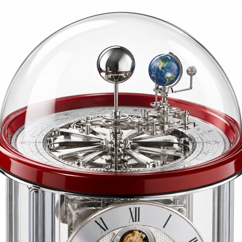 Đồng Hồ Để Bàn Hermle 23070-V20352 – Tourbillon Mạ Vàng, Máy Cơ Trữ Cót 8 Ngày, Chuông Westminster - Ảnh 3