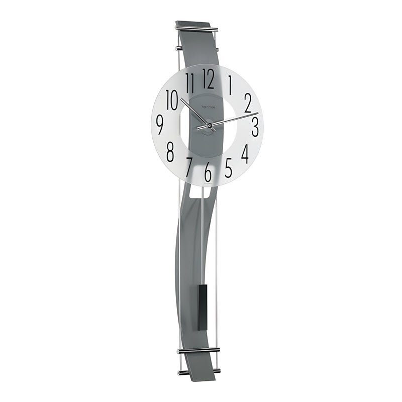 Đồng Hồ Treo Tường Hermle 70644-292200 – Kính Khoáng Mờ, Quả Lắc Chrome, Thân Đồng Hồ Thanh Mảnh
