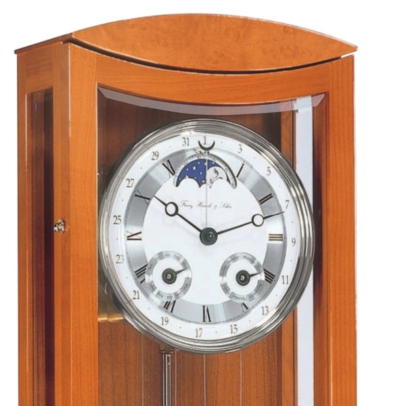 Đồng Hồ Treo Tường Hermle 70650-160058 – Máy Cơ Truyền Động Cáp, Lịch Tuần Trăng Và Chuông Gong Sang Trọng - Ảnh 3