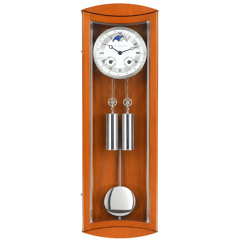 Đồng Hồ Treo Tường Hermle 70650-160058 – Máy Cơ Truyền Động Cáp, Lịch Tuần Trăng Và Chuông Gong Sang Trọng