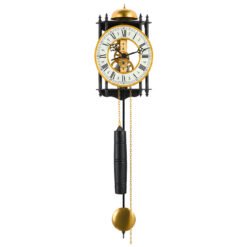 Đồng Hồ Treo Tường Hermle 70731-000711 – Trữ Cót 8 Ngày, Chuông Điểm Giờ Và Bộ Máy Lộ Cơ Skeleton