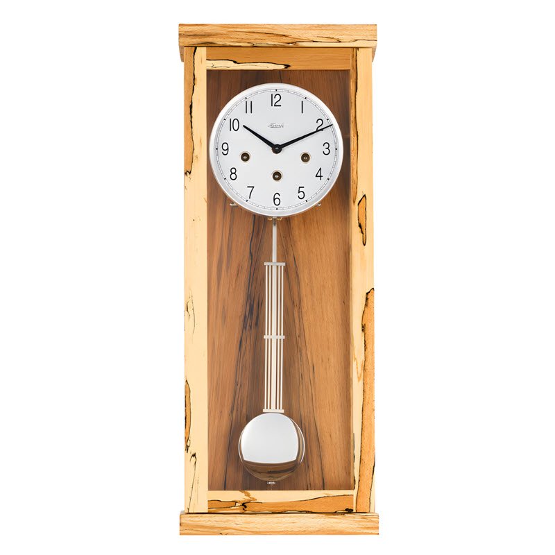 Đồng Hồ Treo Tường Hermle 70989-T30341 – Bộ Máy Cơ 8 Ngày, Chuông Westminster 4/4 Và Tự Tắt Chuông Ban Đêm