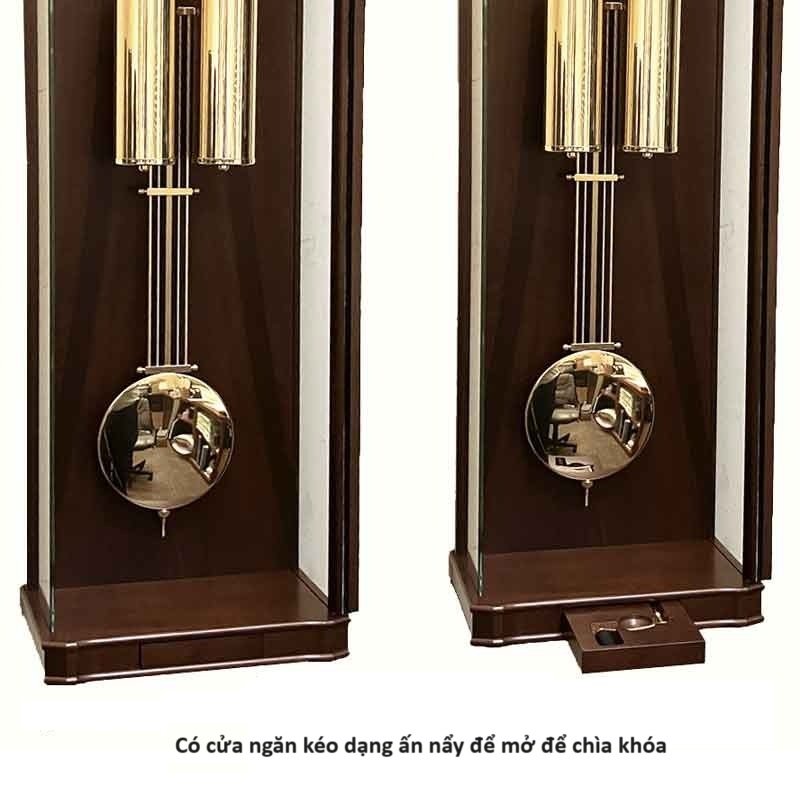 Đồng Hồ Treo Tường Hermle 71008-030351 – Chuông Westminster 4/4, Lên Cót 8 Ngày, Tự Ngắt Chuông Đêm - Ảnh 4