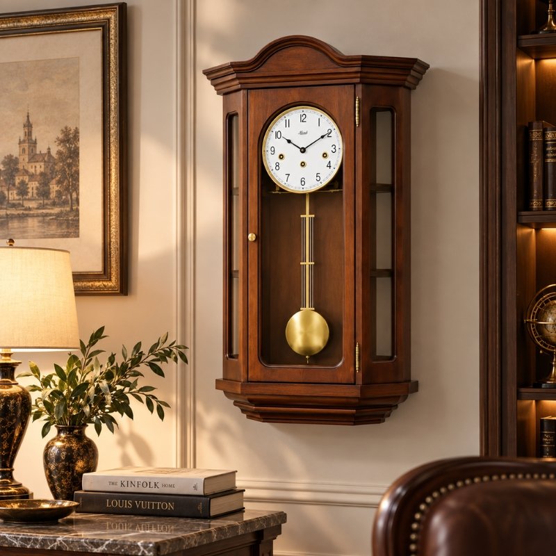 Đồng Hồ Treo Tường Hermle HNA70305N90341 – Bộ Máy Cơ Không Dùng Pin, Chuông Westminster, Tắt Chuông Thủ Công - Ảnh 5