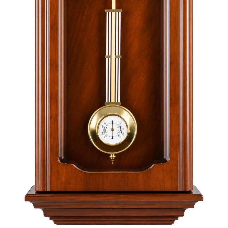 Đồng Hồ Treo Tường Hermle 70815-N90341 – Bộ Máy Cơ Trữ Cót 8 Ngày, Quả Lắc Chuyển Động Nhịp Nhàng, Chuông Westminster Cổ Điển - Ảnh 4